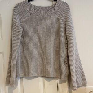 Only Mine Light Gray Women's 100% Cashmere Sweater Sz Medium